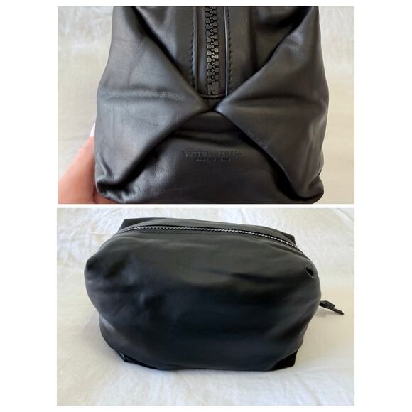 Bottega Veneta Other - Bottega Veneta | Black Calfskin Leather Hidrology Zip Pouch | Travel Bag Case